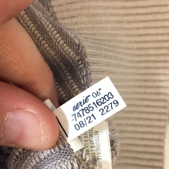 Offline By Aerie Purple Striped Quarter Zip Sweater Womens XXL Pullover - Picture 14 of 14